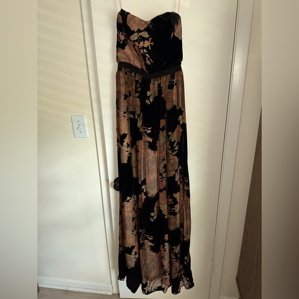 Anthropologie ERIN by Erin Fetherston Black Velvet Dress